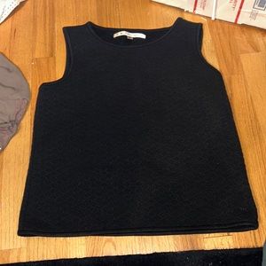 Max Studio Black Boucle Tank / Shell -Medium
